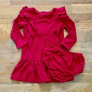 RALPH LAUREN baby red holiday dress
